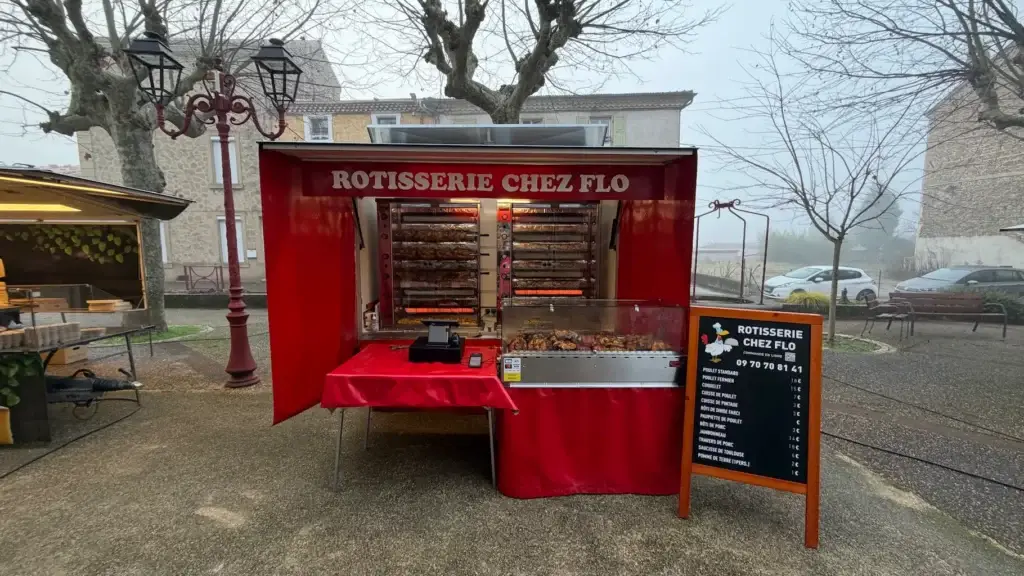 Poulet roti au Marché de Saint-Uze